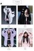 Winter Sweet Kawaii Soft Warm Purple Faux Fur Coat Women Bunny Ears Designer Clothes Fluffy Jacket Hoodie