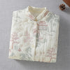 Lightweight And Artistic Embroidered Cotton Coat Women's Retro Autumn Winter Chinese Quilted Jacket Short Tops A294
