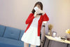 6XL Plus Size Women Knitted Cardigan Coat Solid Color Red Winter Casual V-Neck Long Sleeve Crochet Knit Sweater Coat Female Top