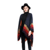 Winter Warm Plaid Ponchos And Capes For Women Oversized Shawls and Wraps Cashmere Pashmina Female Bufanda Mujer