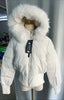 Fur Collar Hoody Slim Waist Bread Parkas Elegant Warm Women Clothing Lovely Zip Patchwork Casual Coats