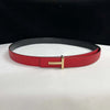 Thin 2.5cm Women Belt Designer Ladies Reversible Leather Belts for Women Female Belt Buckle for Jeans dress belt