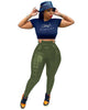 Women Faux Leather Zipper Splicing Pants Leggings High Waist Pencil PU Trousers Draped Streetwear Pants