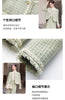 Elegant Tweed Two Piece Set for women Tassel Long Sleeve Jacket Coat + High Waist Skirt Sets Office Lady Suit