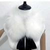 Raccoon Fur Collar Women Winter Coat Hood Decor Furry Fur Collar Warm Coat Shawl Natural Raccoon Fur Scarf Neck Warmer