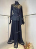 Elegant Skirt Sets For Women Floral Long Sleeves Waist Bandage Blazer Coat With Maxi Pleated Skirt Outfits 19DA1782