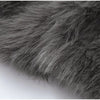 Chic Grey Fluffy Faux Fur Jacket Women Elegant O Neck Long Sleeves Cropped Coats Autumn Winter Lady High Street Outwears