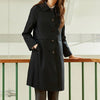 Spring Autumn Korean Women's Windbreaker Lapel Single-breasted Mid-length Ladies Overcoat British Casual Trench Coat
