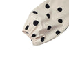 Elegant Women Dots Print Dress Summer Slim 3/4 Sleeve Vestidos V-Neck Party Midi Robe Office Pocket Dresses