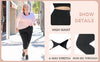 Plus Size Capri Leggings High Waist Tummy Control Stretchy Yoga Workout Women's Plus Size Pull on Stretch Capri Pants High Waist