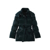Warm Glossy Hooded Lace-up Cotton Coats Winter Female Casual Zipper Bottons Belted Overcoat Women's Solid Streetwear