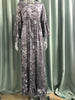 European and American Bohemian Style Flared Sleeve Print V-Neck High Waisted Vacation Dress Floral Women's Long Skirt