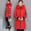 Parkas Women Winter Jacket Coat Hooded Fur Collar Outwear Female Parka Thick Cotton Padded Female Overcoat