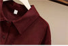 Spring Corduroy Shirt Women Jackets Korean Mid Length Version Cardigan Blouse Ladies Coat Shirts Female Overcoat