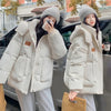 Autumn Winter Cotton Jacket Women's Korean Cotton-Padded Thicken Warm Hooded Parkas Short Coat Female Casual Ladies Top