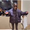 Vintage Lace-up Thicken Jacket Women Full Sleeve V-neck Belt Solid Outwear Female Winter Casual Lady Streetwear
