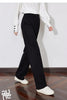 Women Casual Pants Autumn and Winter Mid Waist Workwear Style Straight Woolen Pants