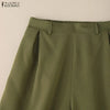 Stylish Women's Wide Leg Pants Elegant High Waist Loose Solid Color Trousers Autumn Commuting Streetwear S-3XL