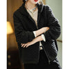 Hooded Casual Coat Women High End Mother Jacket Autumn Winter Korean Patchwork Outwear With Short Zipper Basic Coat