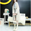 Knitted Cardigan Women Sweater Mid Length Version Autumn Winter Female Sweater Coat Temperament Versatile Ladies Sweater