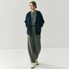 Women Cashmere Pants Autumn Winter Casual Loose Long Bloomers 100% Cashmere Knit Pants Chic Drawstring Pocket Cashmere Trousers