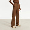 Minimalism Casual Pants for Women Autumn Wide Leg Loose Vertical Elastic Waist Drawstring Sporty Trousers 12343338