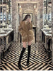 Women Winter Cashmere Wool Woolen Jacket Real Natural Fox Fur Pocket Coat Ladies Outwear Jacket
