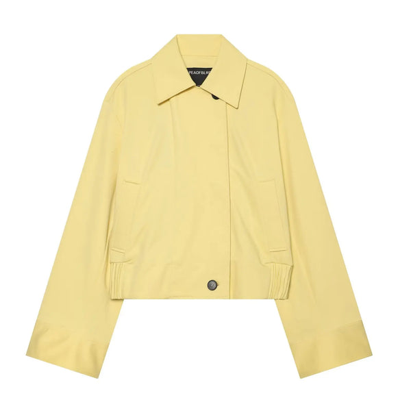 European and American Style Women's Autumn Washed Casual Jacket Top Detachable Coats