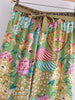 Women Peacock Floral Print Bohemian Wide Leg Pants Lady Elastic Waist Loose Rayon Boho Long Pant Oversize Trousers