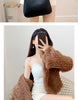 Real Rabbit Fur Hooded Coat Long Sleeve Women Casual Loose Knitted Genuine Fur Jacket With Hood Female Natural Fur Outwear