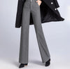 Woman Trousers Autumn Winter Baggy High Waist Loose Tweed Pants for Women Straight Leg Casual Chic and Elegant Xxl Slacks Nylon