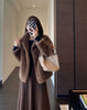 Autumn Winter Female Lamb Wool Faux Fur Tops Coat Women Stand Collar Short Fur Jacket Ladies Long Sleeves Plush Outerwear