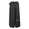 Korean Autumn Irregular False Two-piece Skirt Pants Women Wide-leg Pant Ladies Elastic Waist Straps Casual Pant Lady