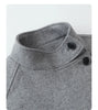 Women Korean Coat Loose Casual Woolen Single-sided Detachable Collar Female Overcoat Ladies Jacket Autumn Winter