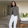 Frog Button Napoleon Short Jacket For Women Spring Stand Collar Cropped Coats Long Sleeve Street Outerwear