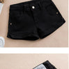 White Denim Shorts Women Low waisted Korean version Slim Elastic Skinny Buttocks Wrapped Sexy Short pants Female