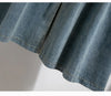 High Waist Casual Denim Skirts Women Vintage Style Single-breasted Basics Female A-line Long Skirts B3848