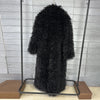 Colorful Women's Furry Coat Rose Pink Faux Fur Coat Suit Collar Autumn Winter Thick Cardigan Long Overcoat Chic 2DB5859