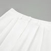 Autumn White High-Waisted Wide Leg Pants Women Versatile Simple Office Lady Suit Pants Casual Loose Straight Trousers
