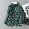 Lagabogy Autumn Winter Women Ultralight White Duck Down Long Jacket Female Single-Breasted Double Sided Puffer Coat