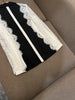 High Street Designer Jacket Women's Stylish Color Block Lace Patchwork Blazer