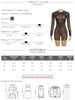 See Through Dress Women Sexy Coquette Leopard Print Full Sleeve O-Neck Stretch Mini Bodycon Midnight Party Clubwear