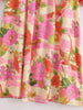 Boho White Blue Totem Print Bow Lacing up Neck Long Straight Dress Women Viscose Cotton Full Sleeve Maxi Robe Holiday