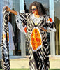 Africa Dress for Women for Evening Party Autumm Elegant Print O-neck Maxi Dress Muslim Abaya Dashiki African Clothing