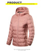 Winter Warm Down Jacket Women Hiking Camping Climbing Trekking Graphene Lining Coat Duck Down Lightweight Padding Jackets