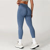 Yoga Pants, Impact Leggings for Women, Seamless Sports Yoga Pants, High-Waisted Ribbed Gym Wear, Fitness Training Clothes