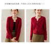 Spring Women's Cardigan 100% Cashmere Knitted Sweater Chic Tops Cashmere Coat Casual O-Neck Loose Women Cardigan