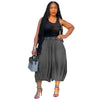 Women Streetwear Fly Denim Calf-Length Pants Autumn Loose Safari Style Cargo Harem Hip Hop Jeans