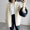 Autumn And Winter Solid Color Soft Knitted Jacket Slim Design Niche Loose Casual Button Jacket Women Cardigan