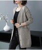 Ladies Sweater Jacket Autumn Winter V-neck Be All-match Women's Knitting Cardigan Sweater Coat Loose Comfortable Female Top